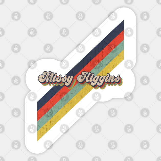 retro vintage color Missy Higgins Sticker by HarryMarket